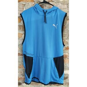 Puma Training Sleeveless Top Shirt Mens Sz L Athletic Workout Pullover Hoodie